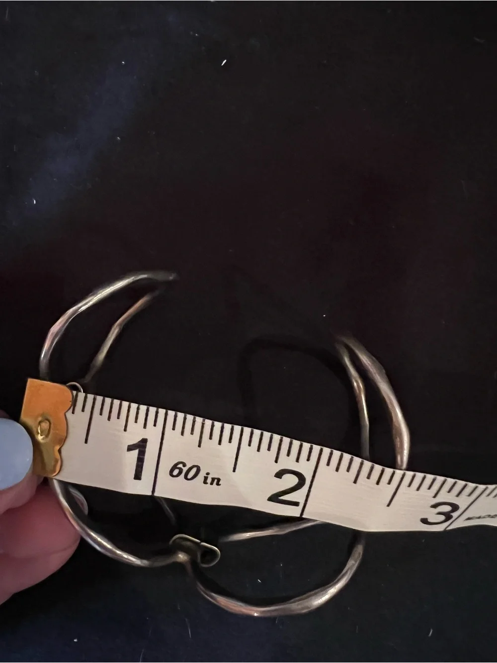 Vintage Hammered Sterling Cuff